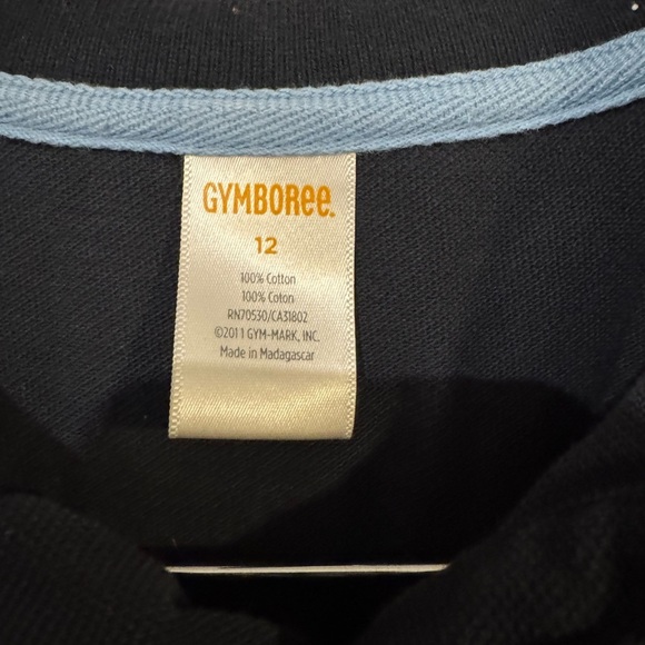 Gymboree Blue Polo Shirt with Classic Collar and Relaxed Fit - Picture 3 of 4
